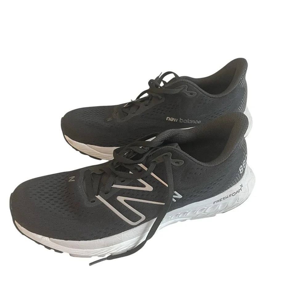 New Balance Size 9.5W / 8M Black Fresh Foam‎ 880 Sneaker Running Shoe